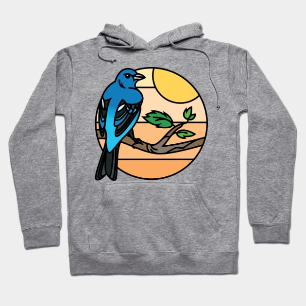 Indigo Bunting Hoodie by Joe Gottli